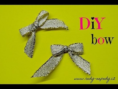 Mašlička z vidličky (decorating bow) DIY