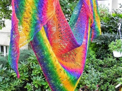 Kurz pletení - trojúhelníkový šátek,nahození,  Knitting school