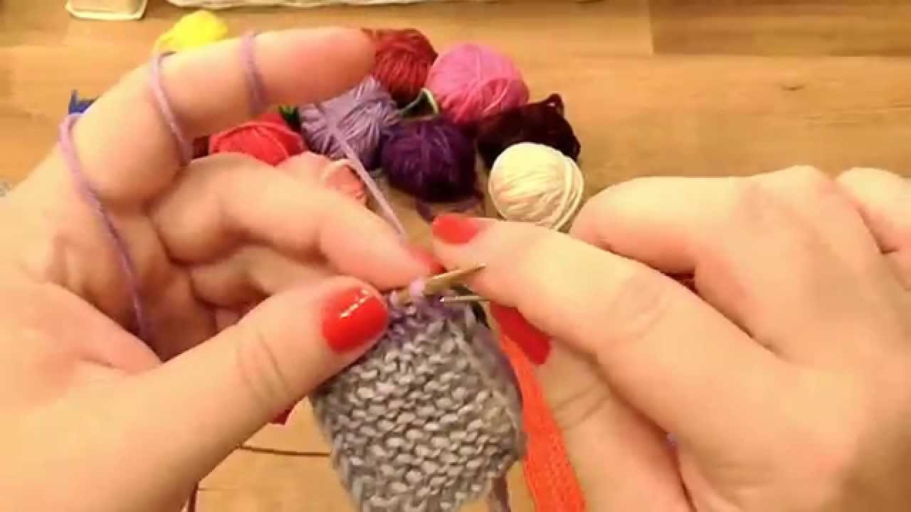 Pletený patchwork - deka 1. díl, Knitting patchwork blanket