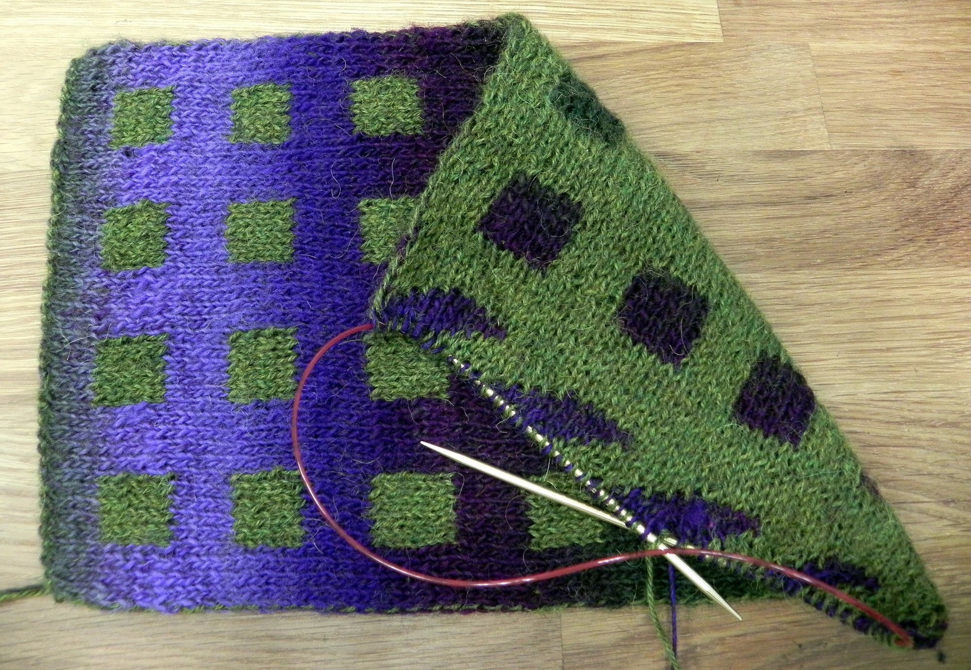 Dvojité reverzní pletení, 2. díl - Double Knitting reversible