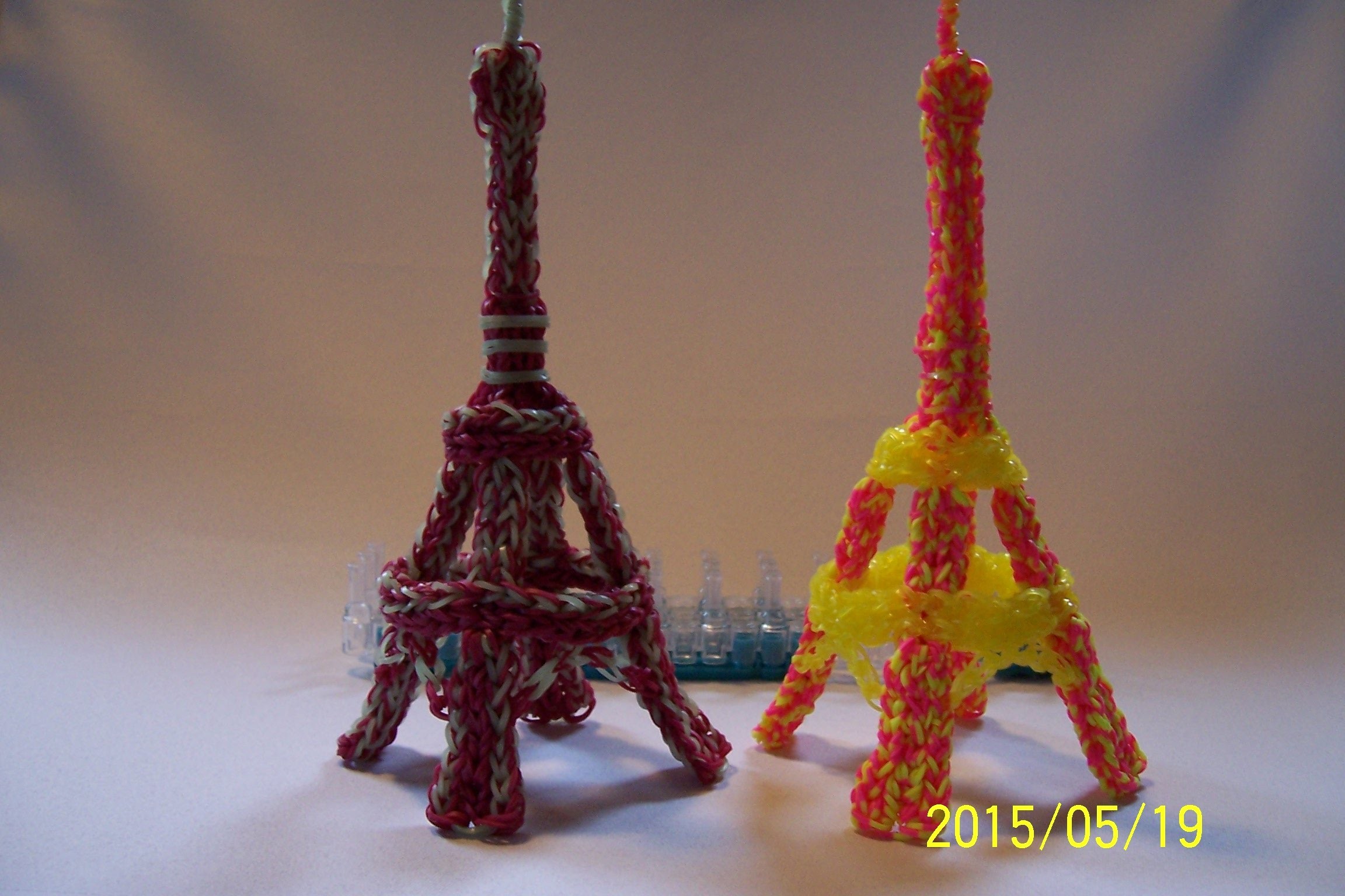 3D Eiffelova věž  z gumiček