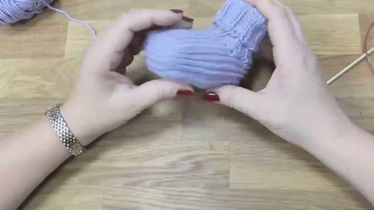Škola pletení - dětské bačkůrky, 3. díl, Knitting baby boots
