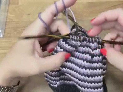 Pletené pruhy - spirála, Helix knitting, 4. díl