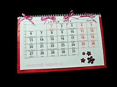 DIY Stolní kalendář (table calendar)