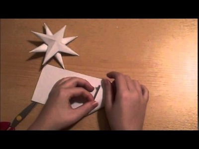 Vánoční speciál #1 - Dekorace: řetěz s 3D hvězdami DIY | Christmas decoration 3D stars