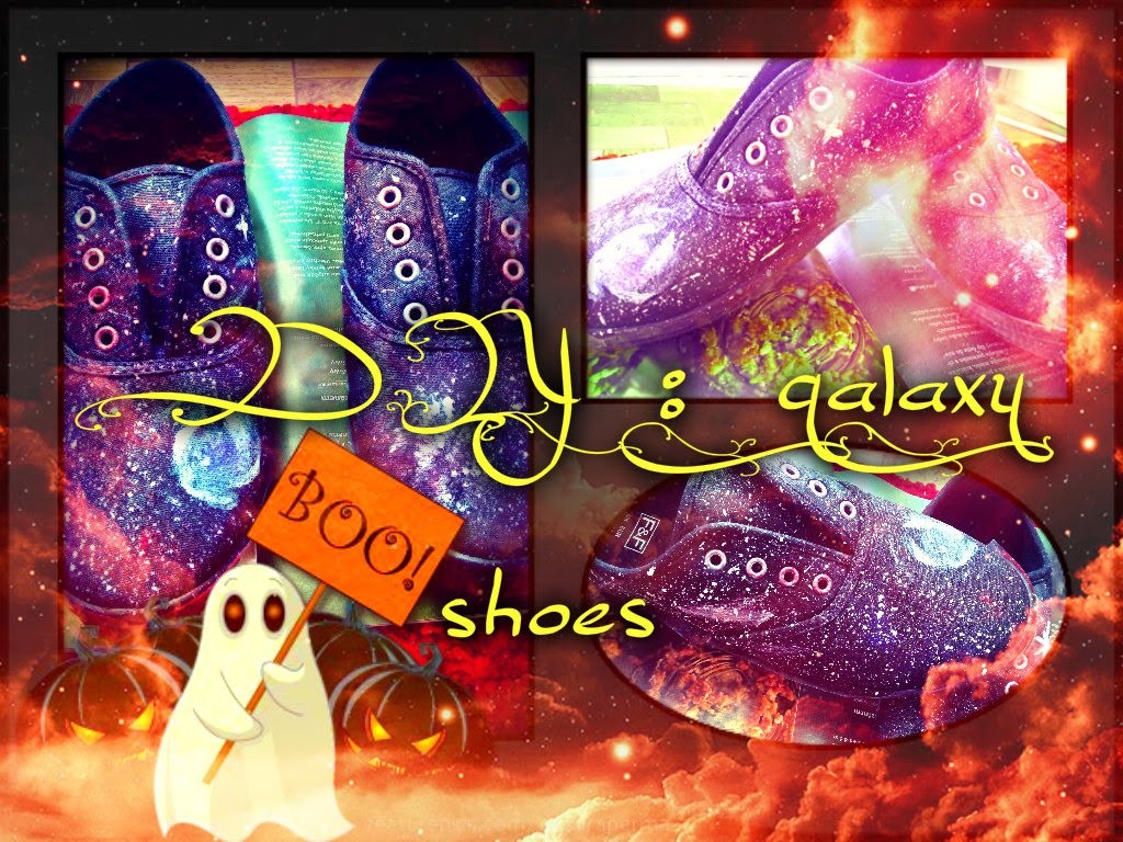 DIY: galaxy shoes