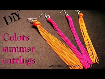 Barevné letní náušnice (colors summer earrings) DiY