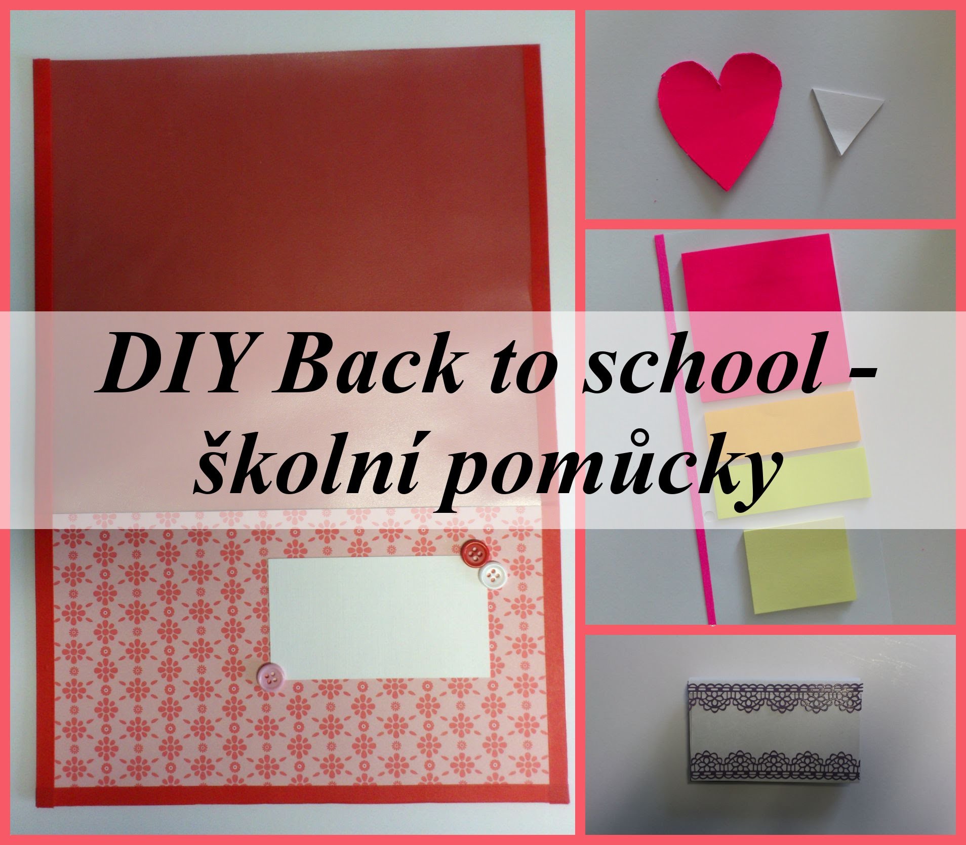 DIY Back to school 2015 - školní pomůcky.school supplies