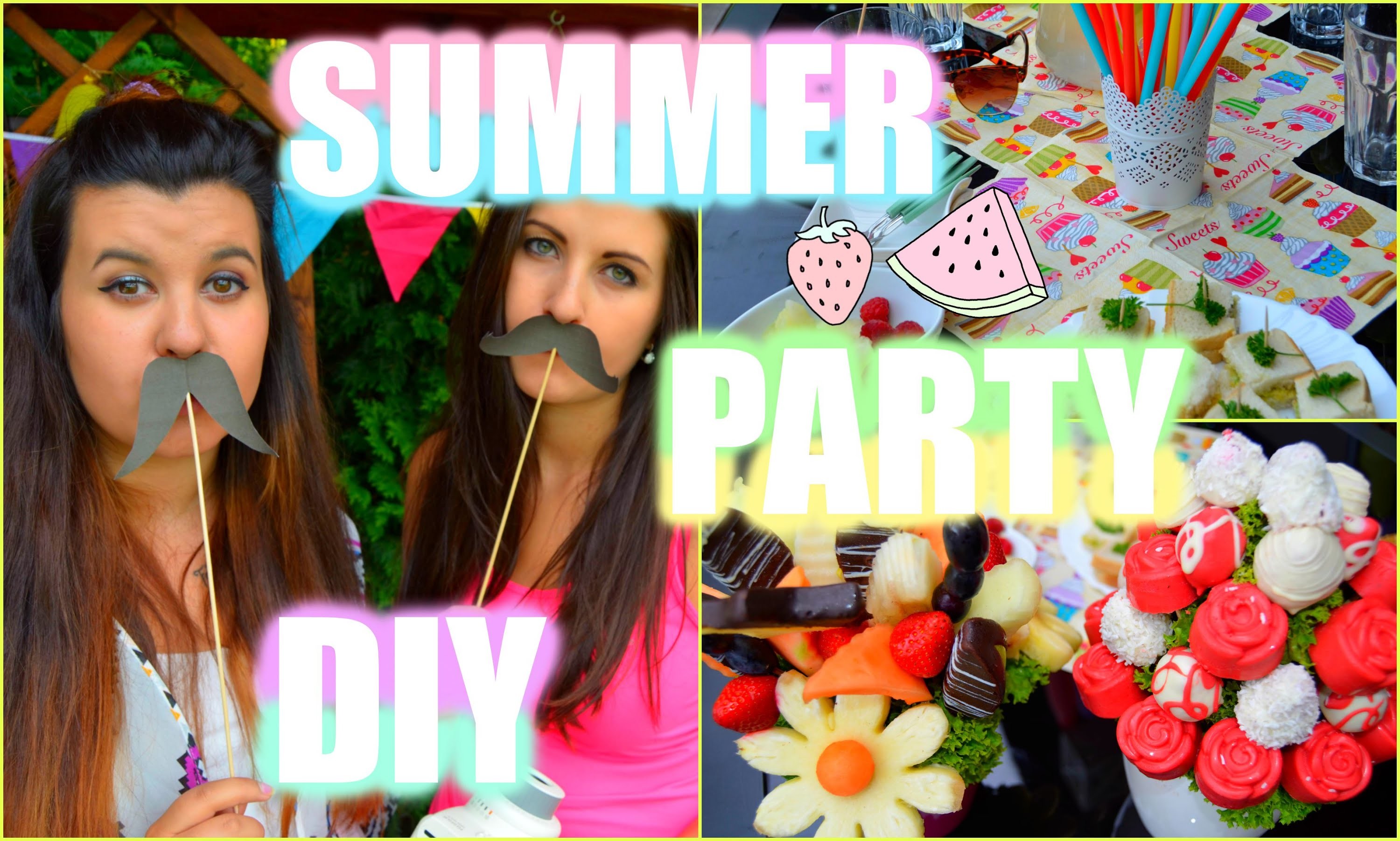 ♡ SUMMER PARTY - DIY ♡ Snacks, Decor, Activities ♡