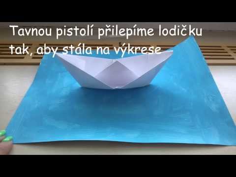 DIY papírová lodička "Dovolená"
