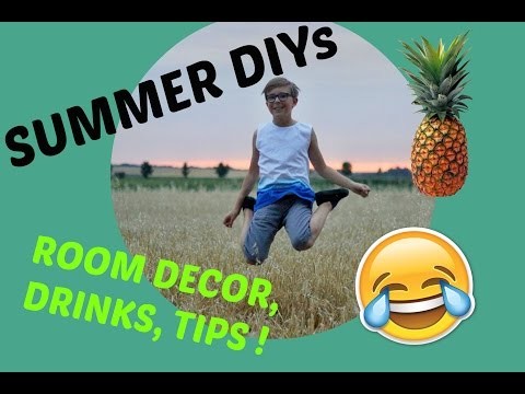 SUMMER DIY & TIPS ☼ ! (Dekorace, Drinky a Tipy)