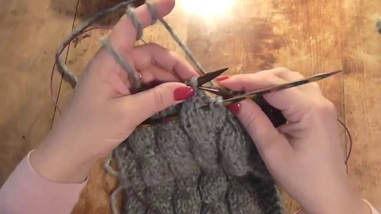 Kurz pletení - copánky, jak se plete šála; How to Knit a Cable