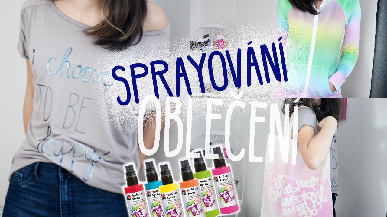 Sprayování oblečení DIY | #laterezatelier