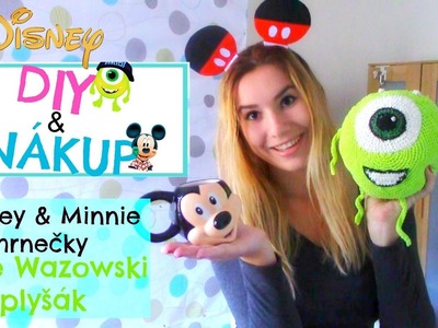 DISNEY | Mickey & Minnie hrnečky + Mike Wazowski plyšák