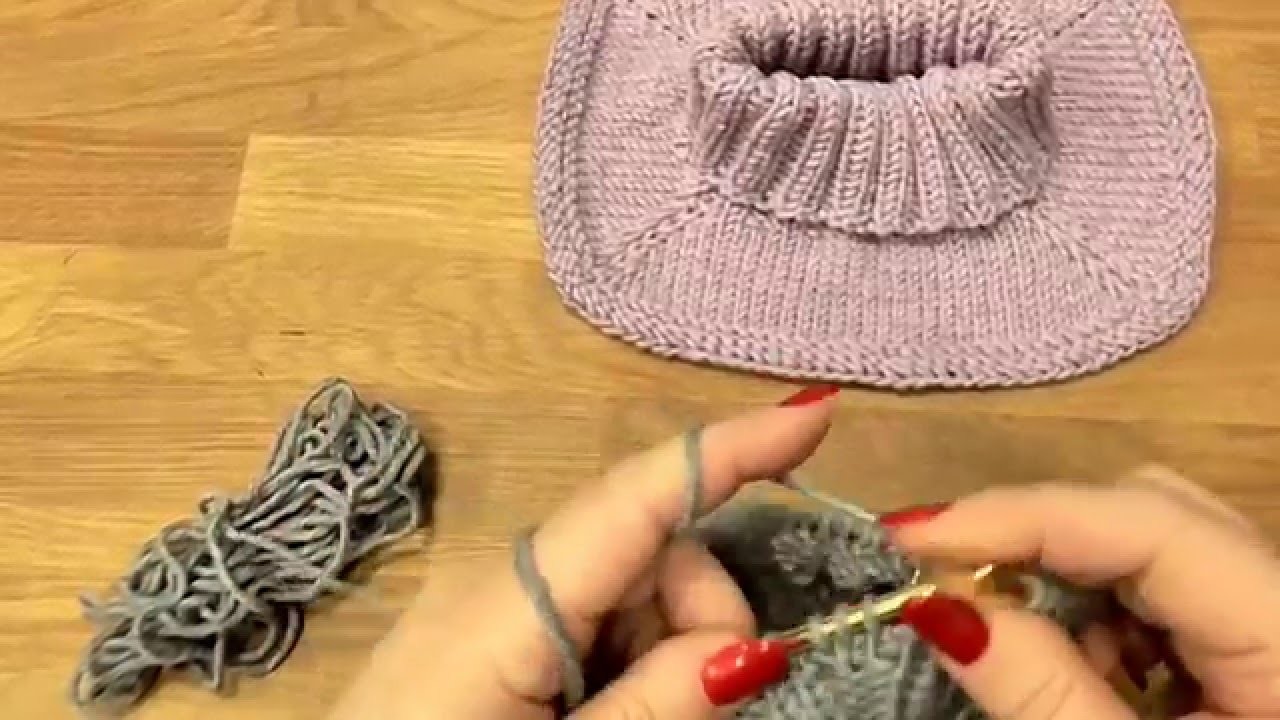 Pletení nákrčníku, roláku 2. díl, Knitting collar tutorial