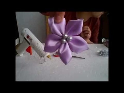 Handmade satin bouquet