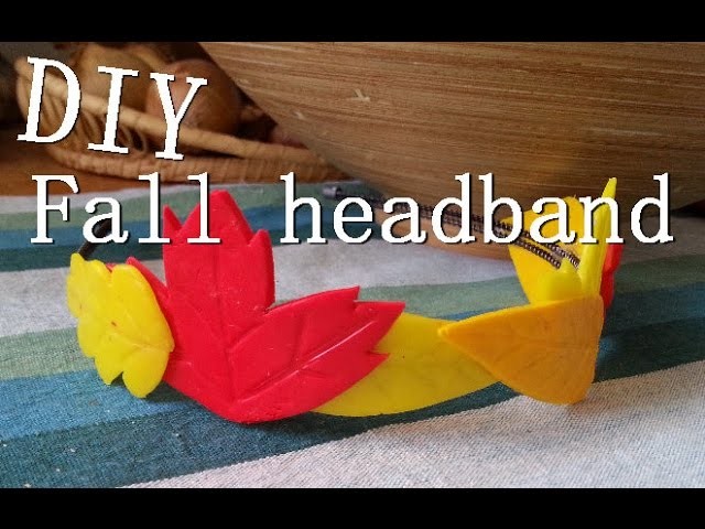 Podzimní DIY: Čelenka "z listí" ( Headband with leaves )