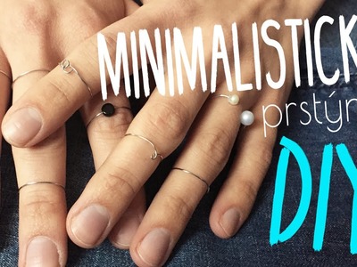 Minimalistické prstýnky DIY | #laterezatelier