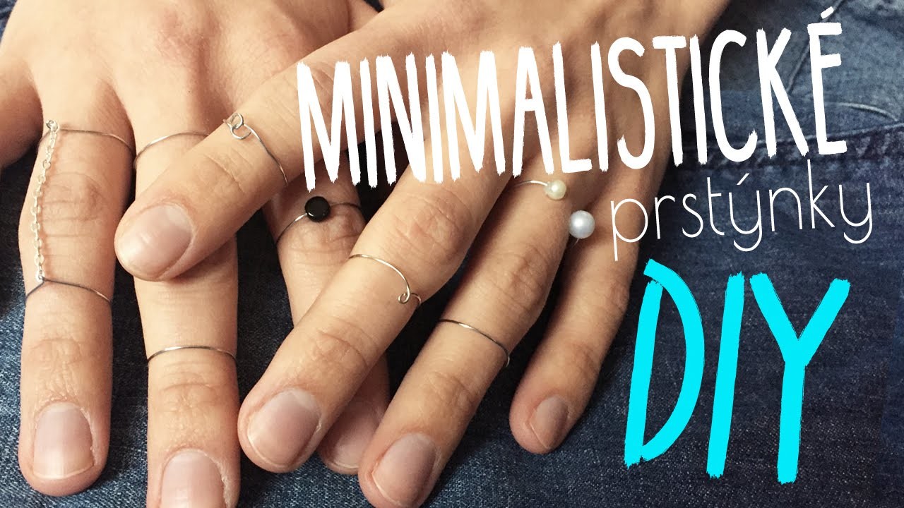Minimalistické prstýnky DIY | #laterezatelier