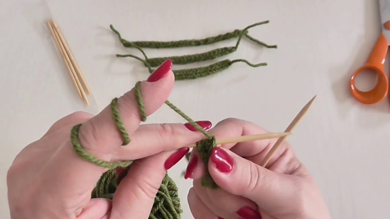 Pletená dutinka - návod, knitting an i-cord