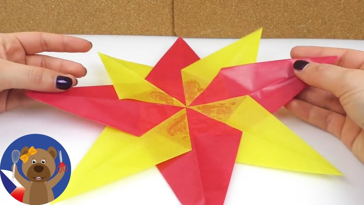 DIY Adventní hvězda - jak si udělat hezkou dekoraci na Vánoce