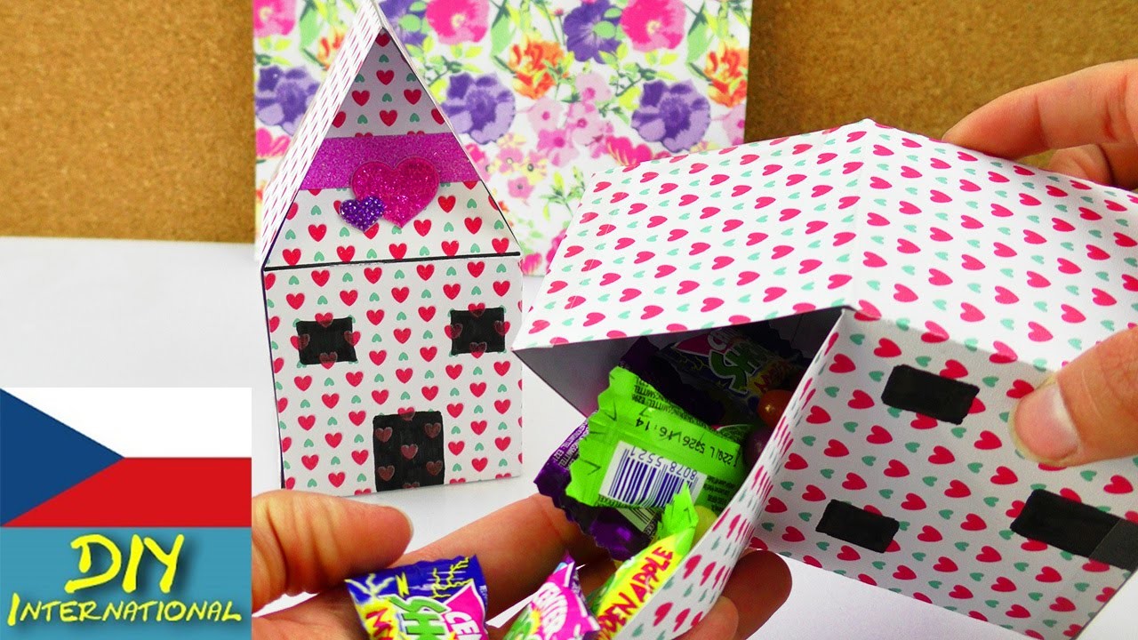 DIY Dárek - domeček, který si sami naplníte - sladkosti, voucher nebo hračka pro děti
