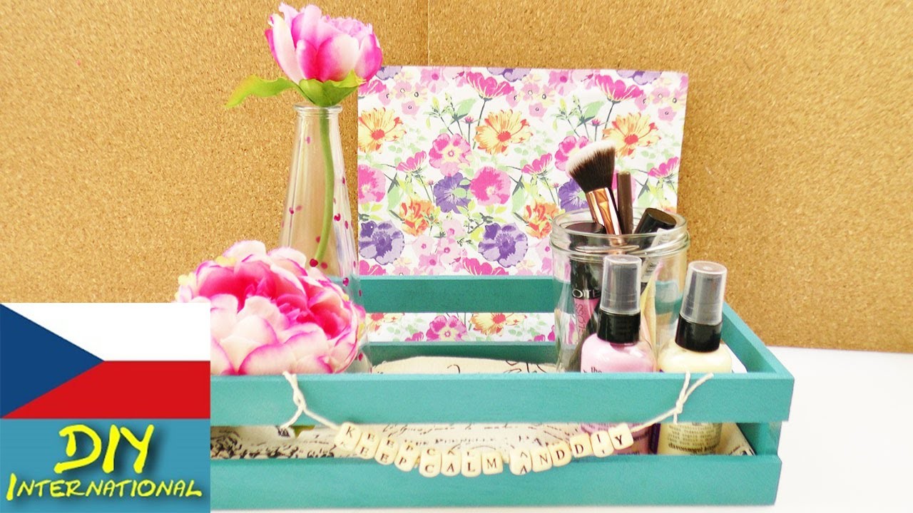 DIY Ozdobte si pokoj - dekorace - psací stůl, kosmetika, laky na nehty