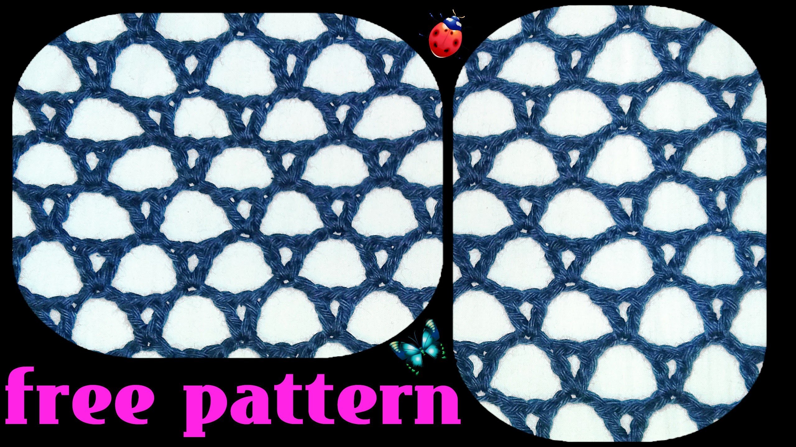 Crochet lace pattern (heklana rupičasta mustra)