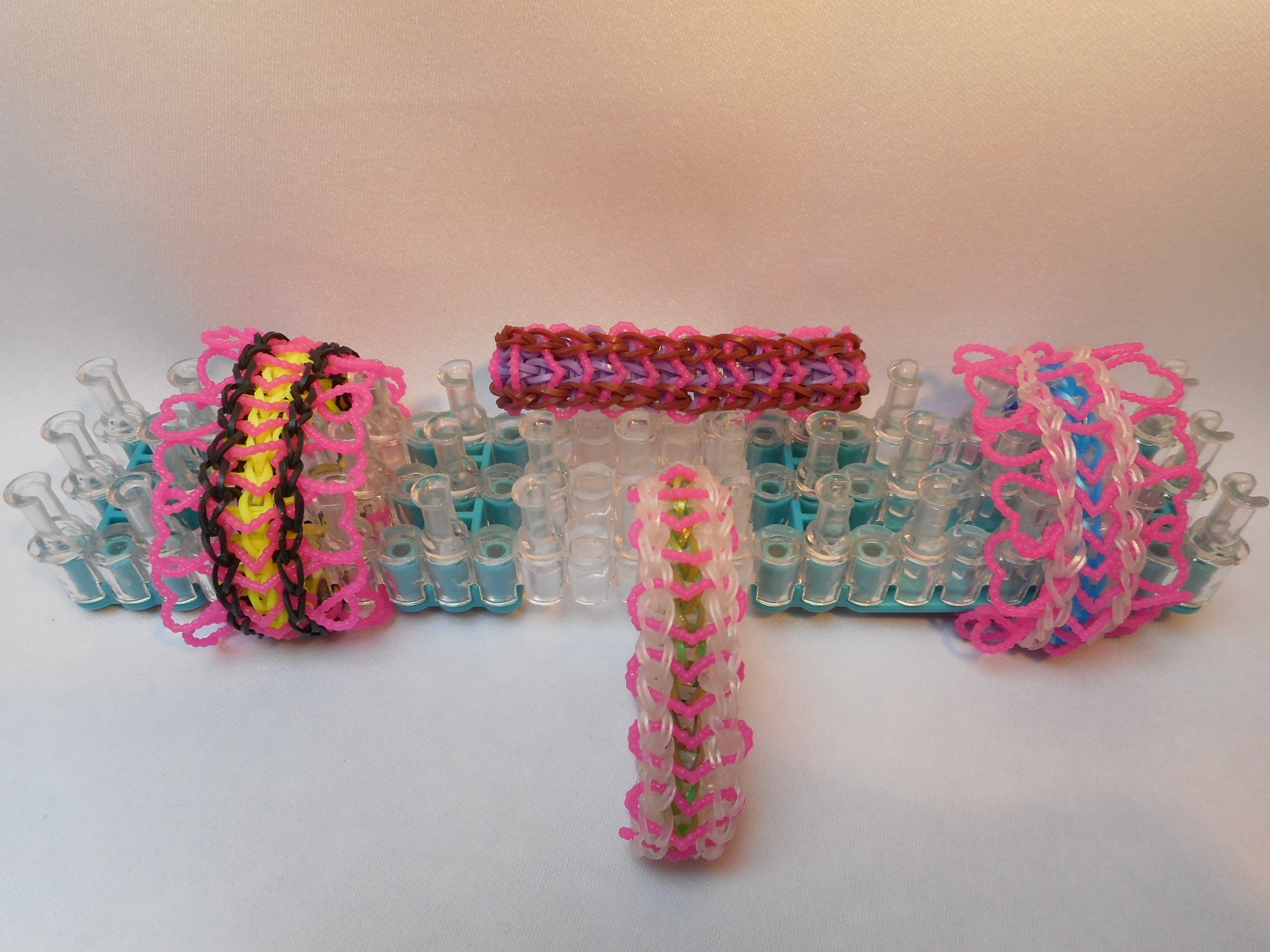 Rainbow Loom Bracelet- Srdce s krajkou- (Original Design)