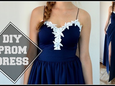 DIY prom dress (gathered skirt).DIY šaty na stužkovú (riasená sukňa) (SK,EN)