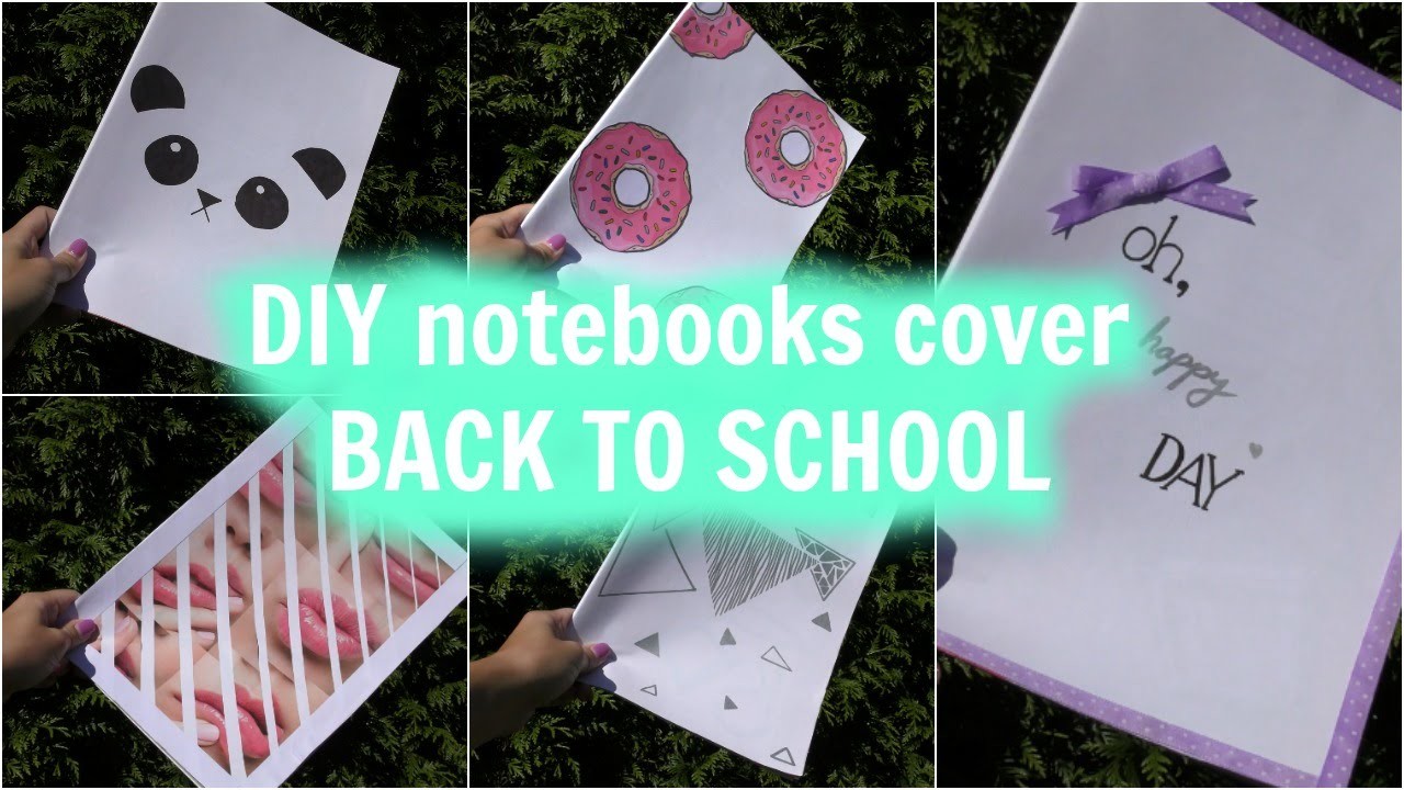 Back to school - DIY notebooks cover I Maky Burberry