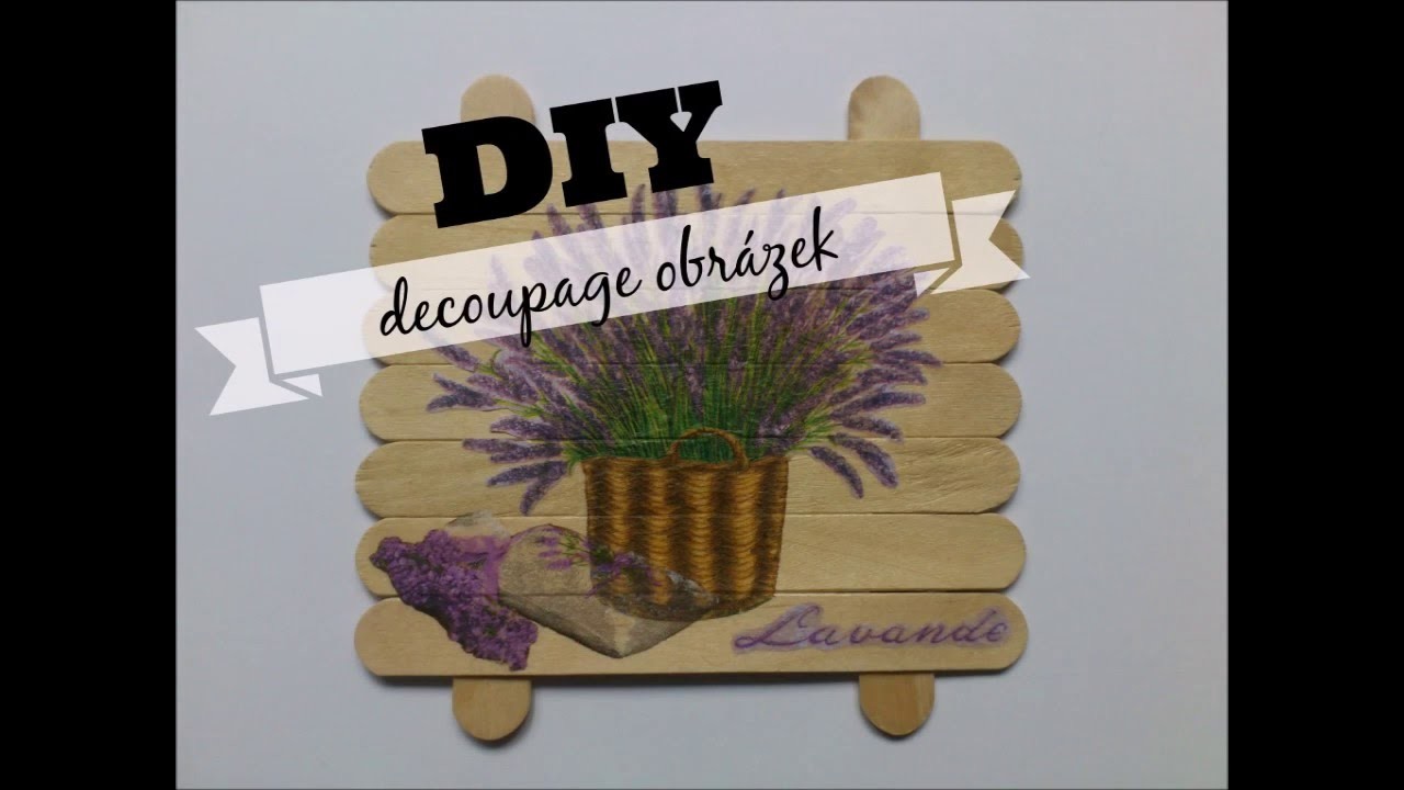 DIY decoupage obrázek.DIY decoupage picture