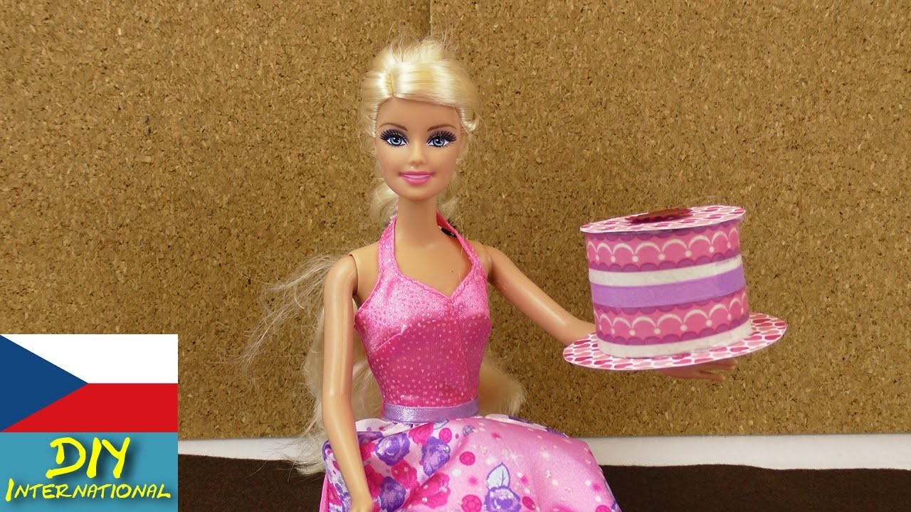 DIY Barbie - dort pro panenky z papíru na hraní