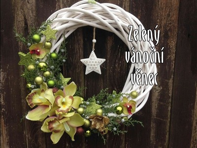 Vánoční zelený věnec, diy christmas wreath