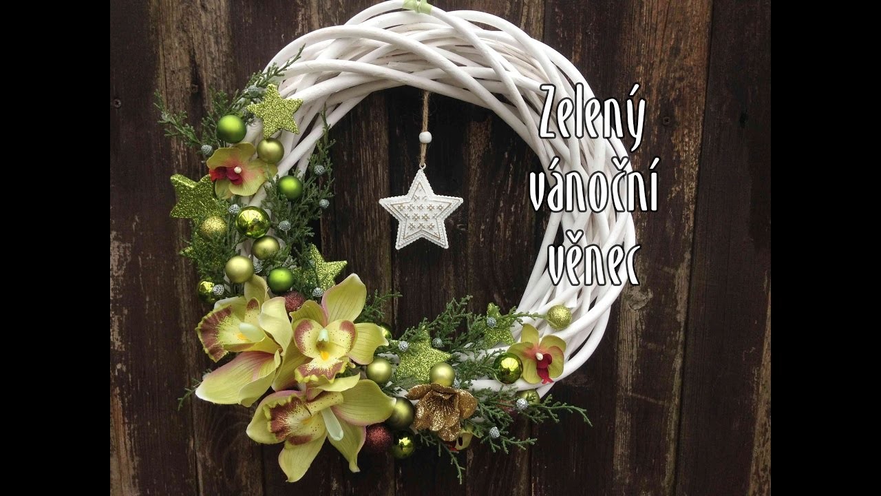 Vánoční zelený věnec, diy christmas wreath