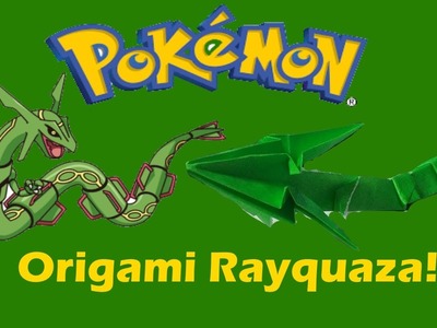 Origami Pokémon Rayquaza!