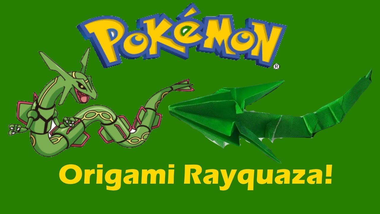 Origami Pokémon Rayquaza!