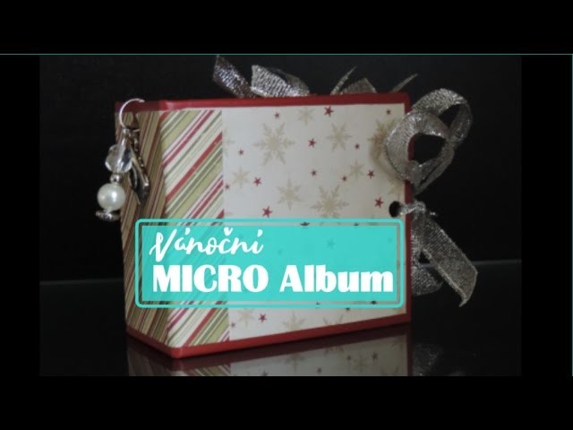 |SCRAPBOOK| MICRO Album - Christmas TUTORIAL