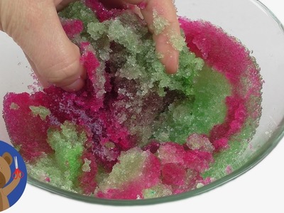 DIY Experiment - zelený a růžový sliz - co se stane, když je smícháme