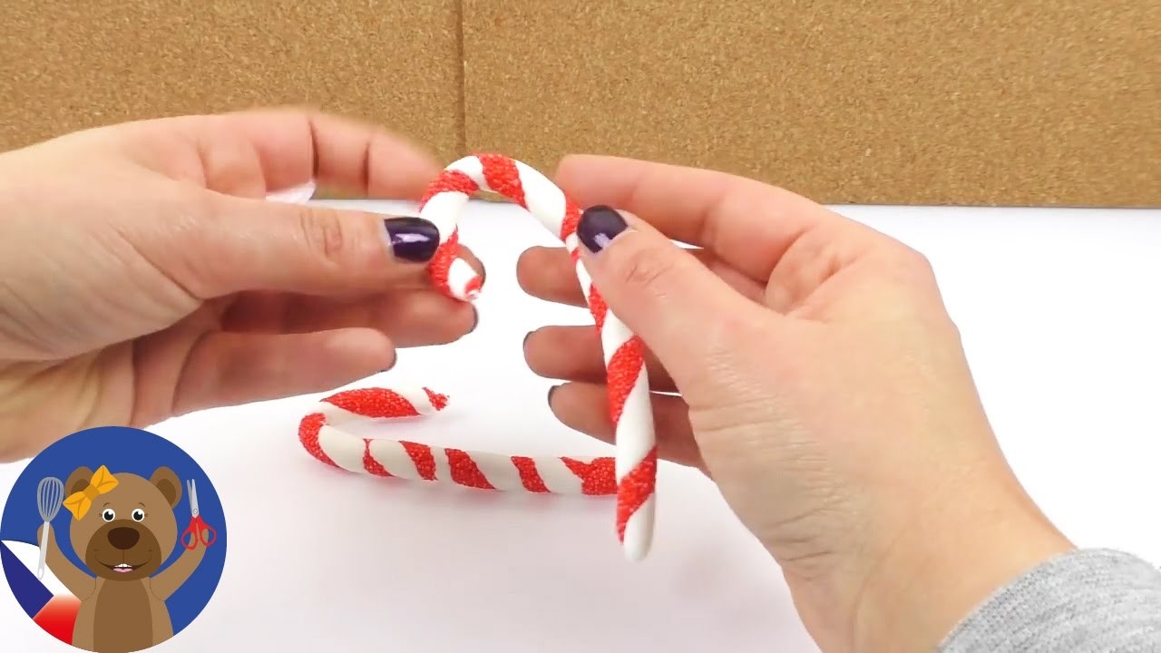 DIY Cukrové tyčinky - vánoční dekorace - dárky - stromeček
