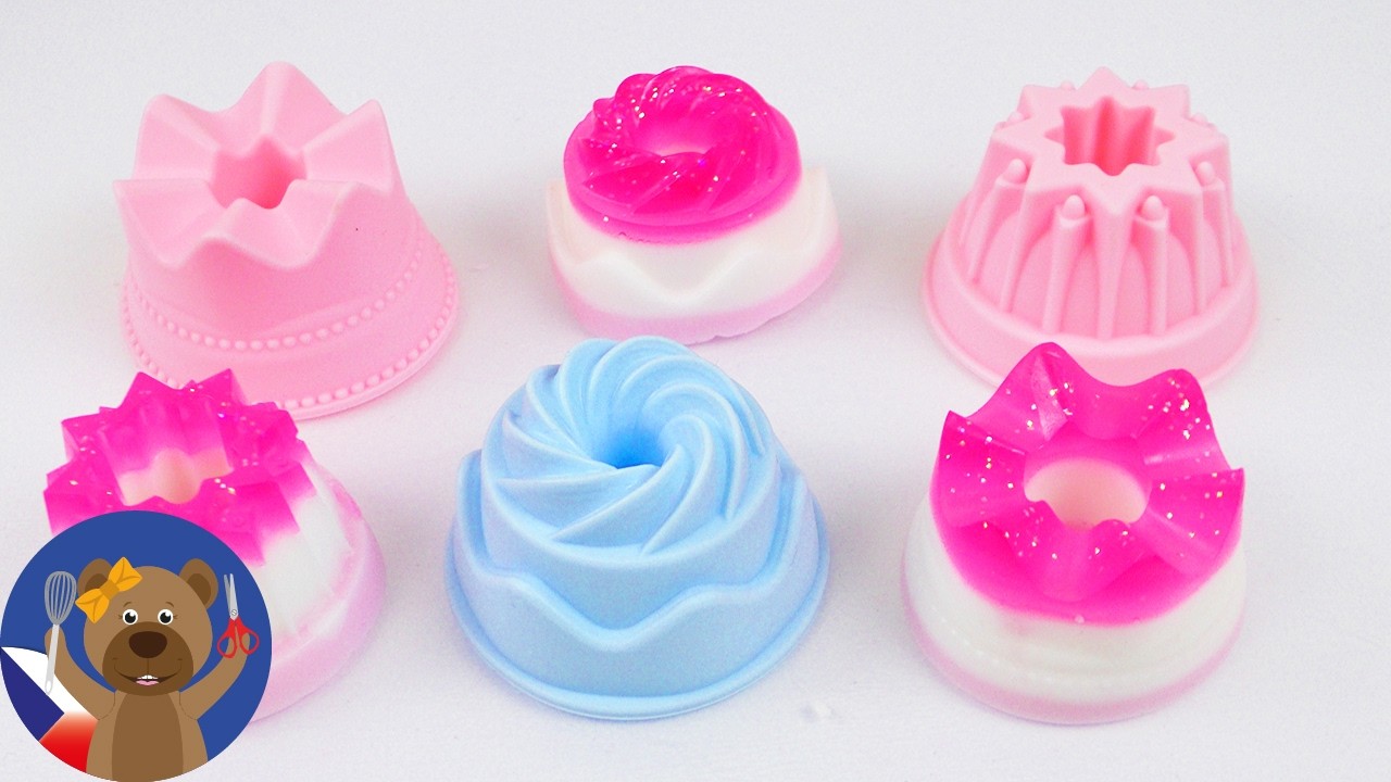 DIY mini mýdla z forem na bábovku - jak si udělat mýdlo - dárek, nápad