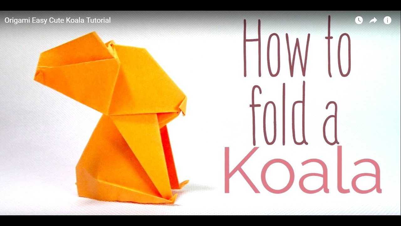 Origami : Paper art to create a cool looking Koala