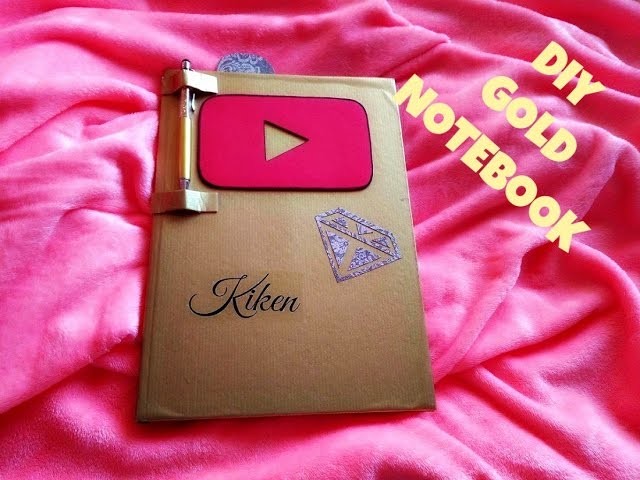 #DIY Zlatý Notebook | Kiken