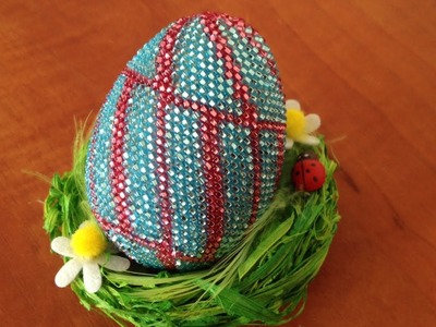 Návod - Háčkované korálkové vejce 6cm 2 Díl - Crochet bead egg 6cm part 2