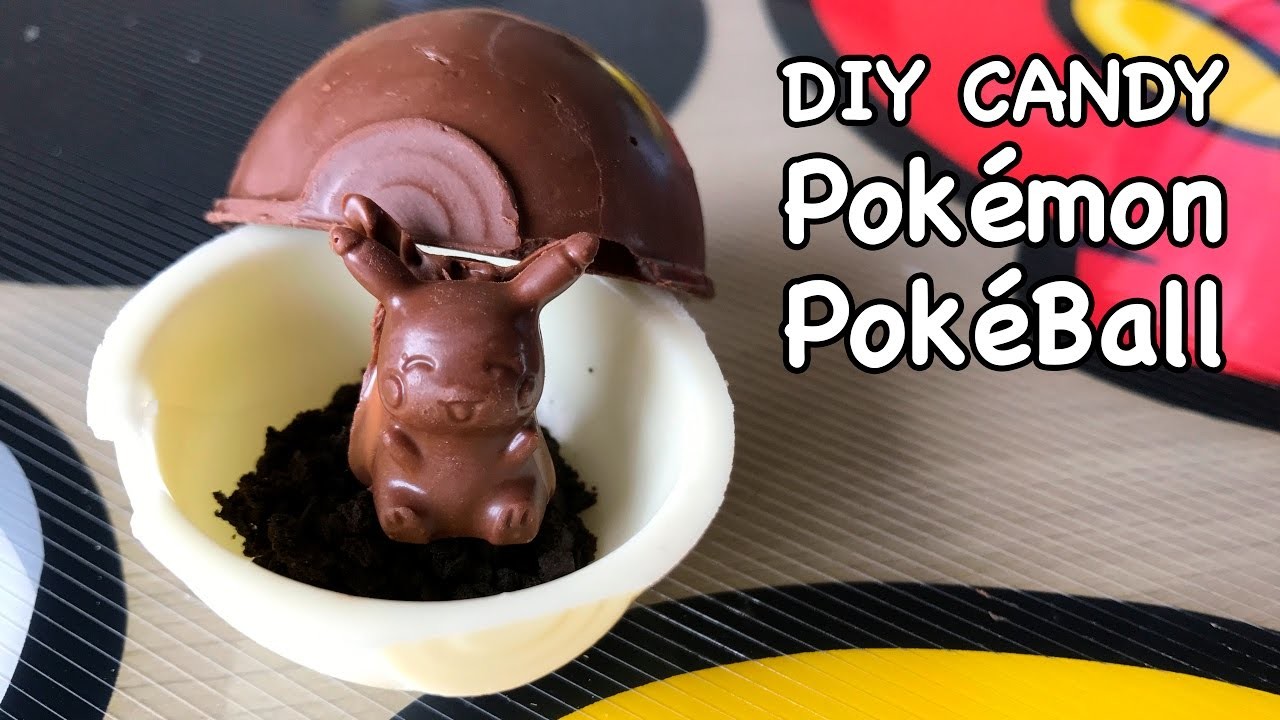 Pokemon Pokeball DIY Candy English Instructions  ポケモンゲットだぜチョコメーカー   ポケモン