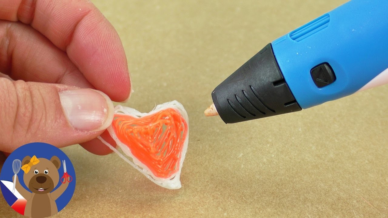 3D tužka SRDÍČKO |  testuji 3D Pen | DIY inspirace TEST kreativní nápady