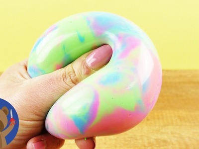 Antistresový míček se slizem, který vydává zvuky - barevný antistresový míček v neonových barvách