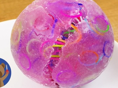 LOOM antistresový míček - zmrazení - cool experiment a hezká dekorace na zimu