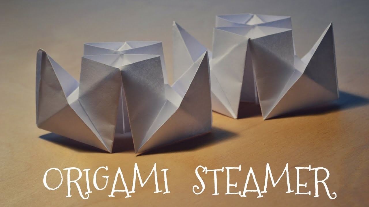 • How to make an origami steamer • DIY easy tutorial | Jak složit parník z papíru - návod •