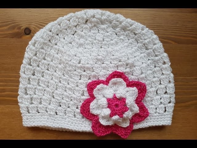 Háčkovaná čepička - Crochet cap for girl